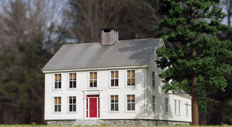 Model of Colonial Georgian Home