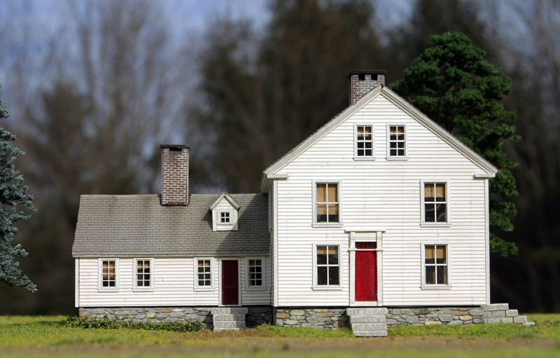 Model of Colonial Georgian Home